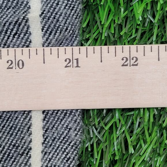 Vintage 90s Shadow Plaid Button Shirt Medium 21x28 - Picture 5 of 11